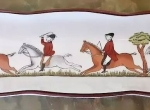 Wedgwood Coalport Mint Tray Hunting Scene, Equestrian, Horses, Discontinued!