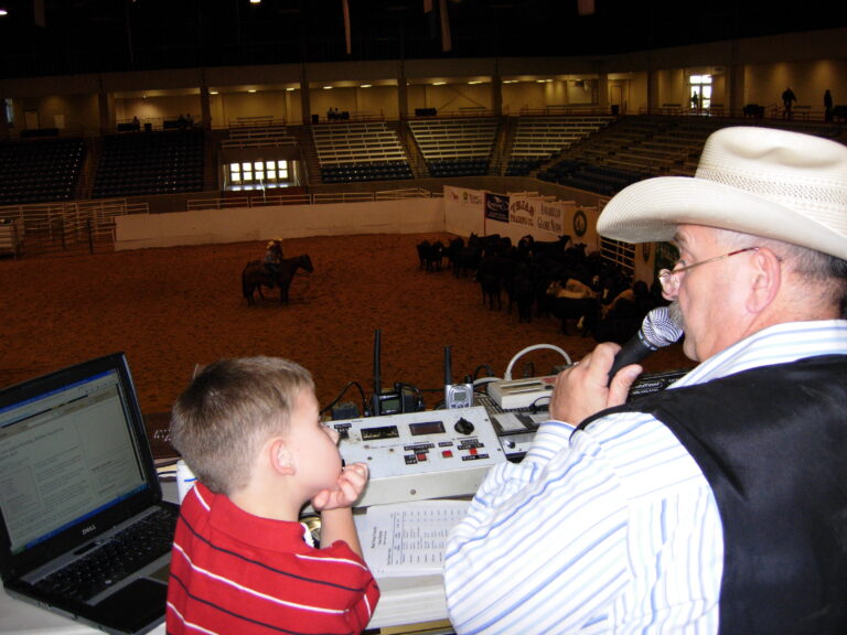 Announcers are essential to horse shows