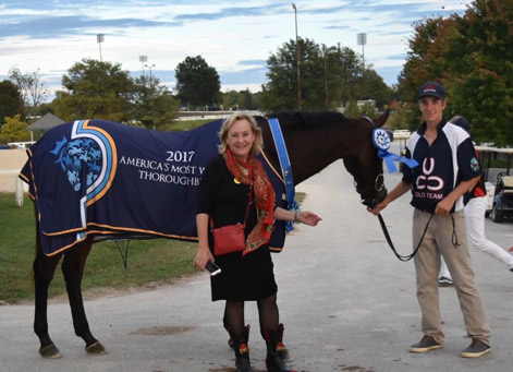 Carolyn Karlsen at the Thoroughbred Makeover 2017