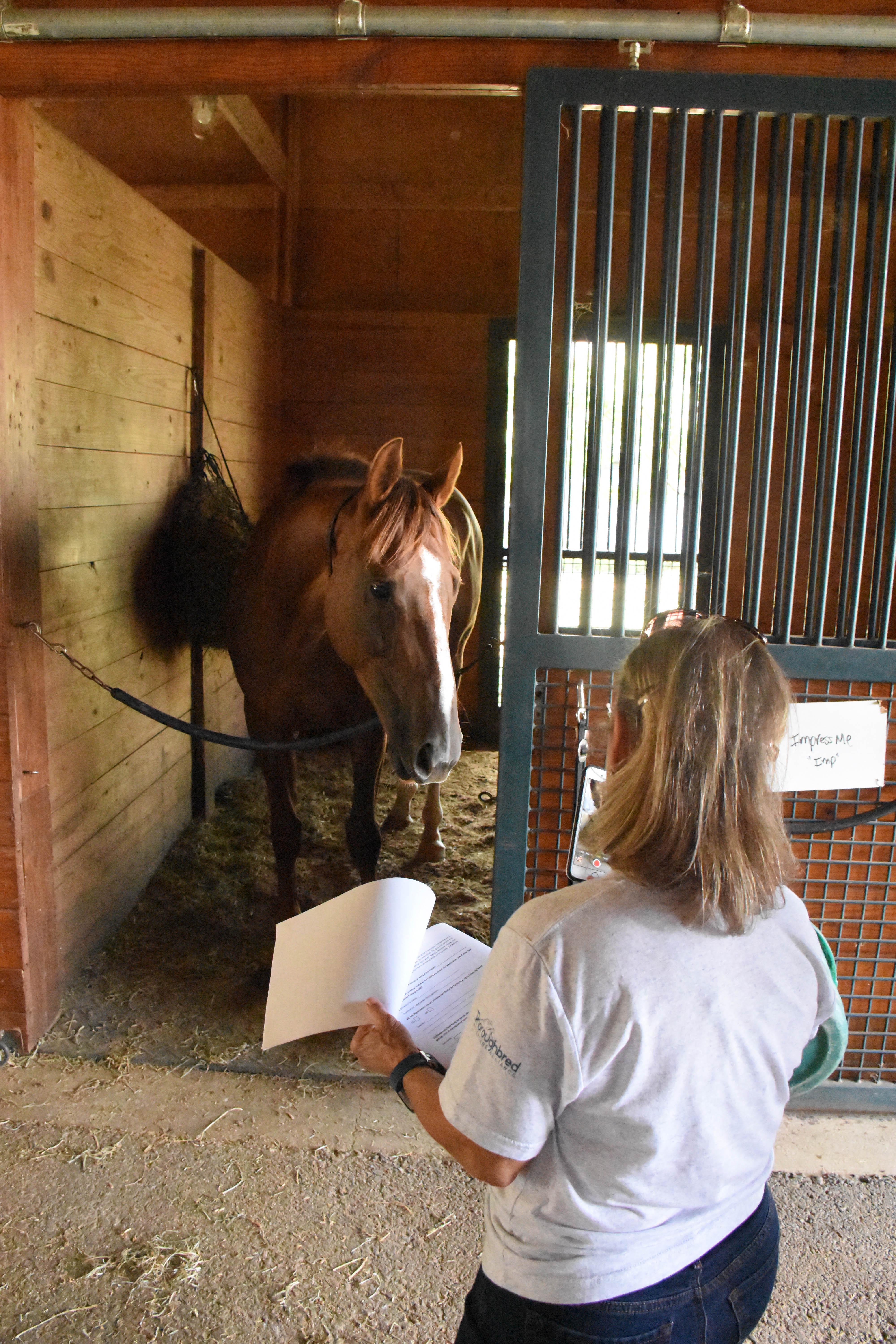 An inspection at the Secretariat Center. (Melissa Bauer-Herzog photo)