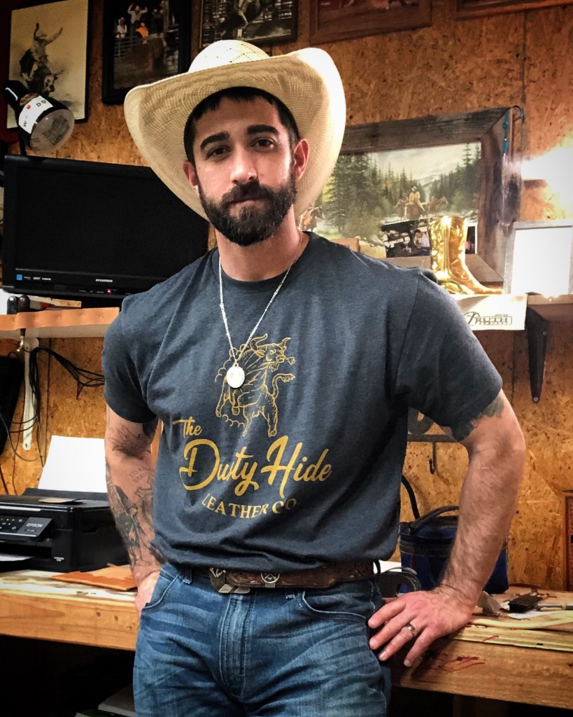 Dustin Loftis, the man behind The Dusty Hide Leather Co.