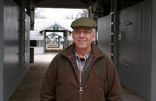 David Nash at Keeneland Race Course, photo courtesy of Stephanni Roadarmel