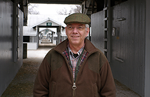 David Nash at Keeneland Race Course, photo courtesy of Stephanni Roadarmel