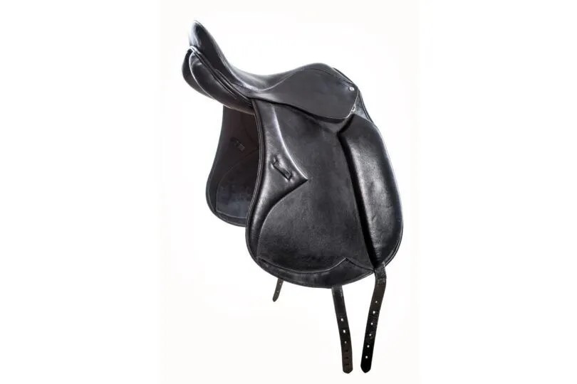 Dressage saddle in black Source: Canva