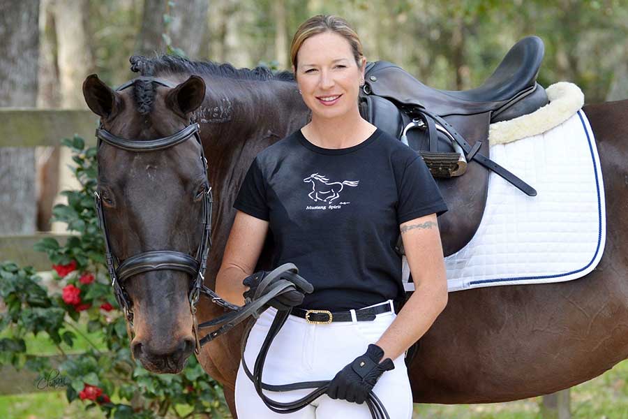 Cobra was a wild mustang from Nevada when Tallahassee horse trainer Marsha Hartford-Sapp first met him in 2010. (Photo: Kim Chason – chasonphotos.com)