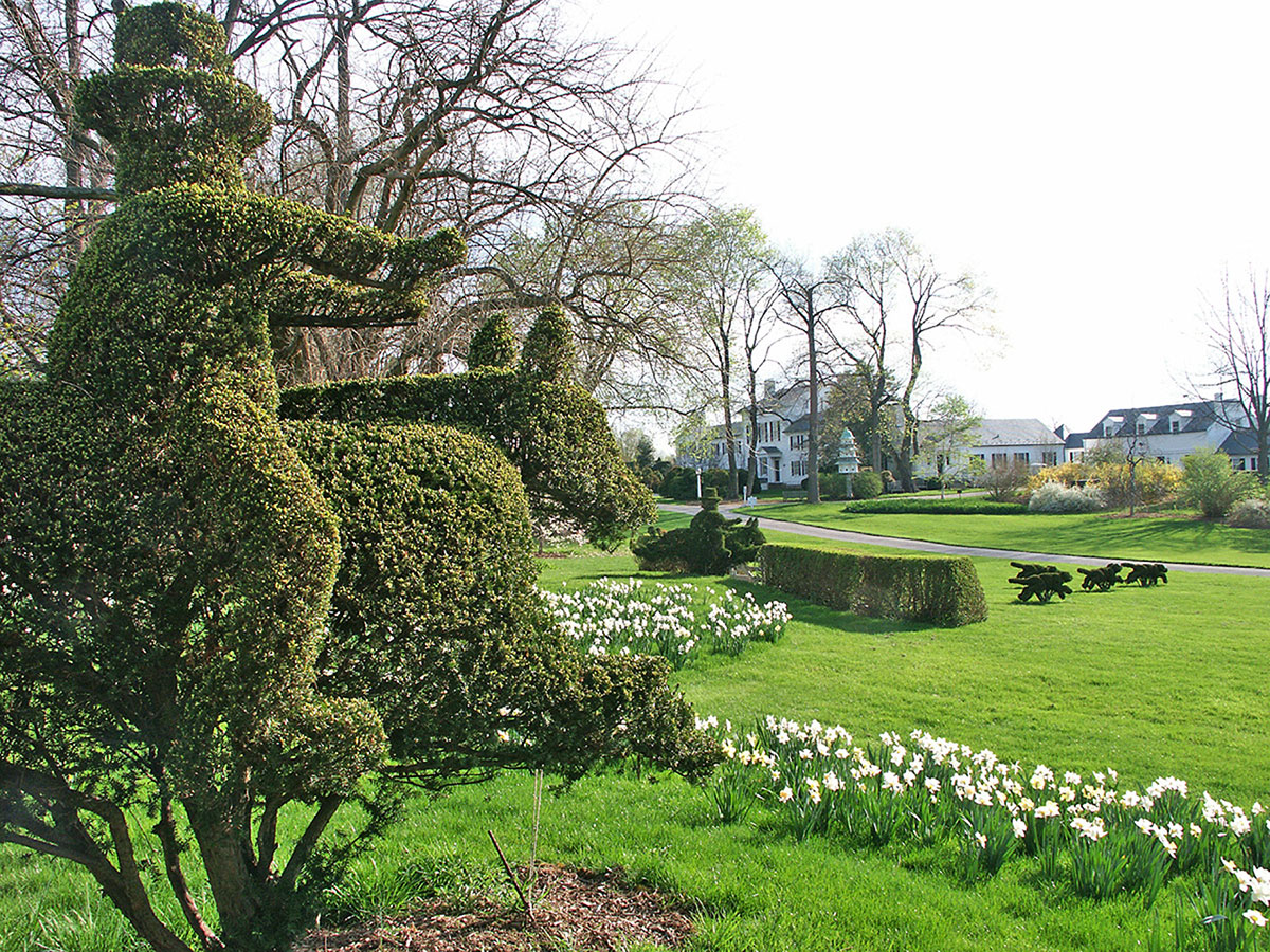 Hunting Scene at Ladew Topiary Gardens