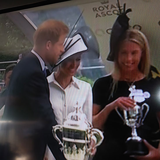 Tanya Gunther, Meghan and Harry at the Royal Ascot