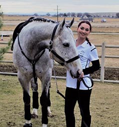 The Pamplemousse and show horse trainer Stevee Keller in Idaho