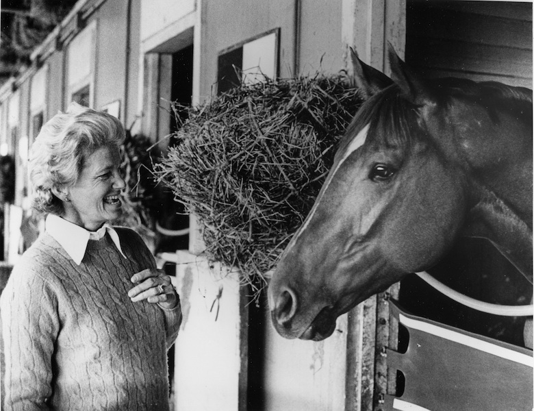 Penny Chenery with Secretariat (photo courtesy of Secretariat.com)