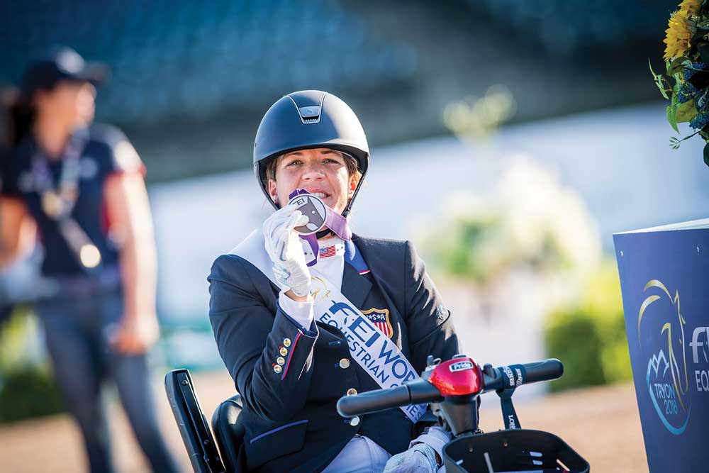 Roxie with her medal: By Shannon Brinkman