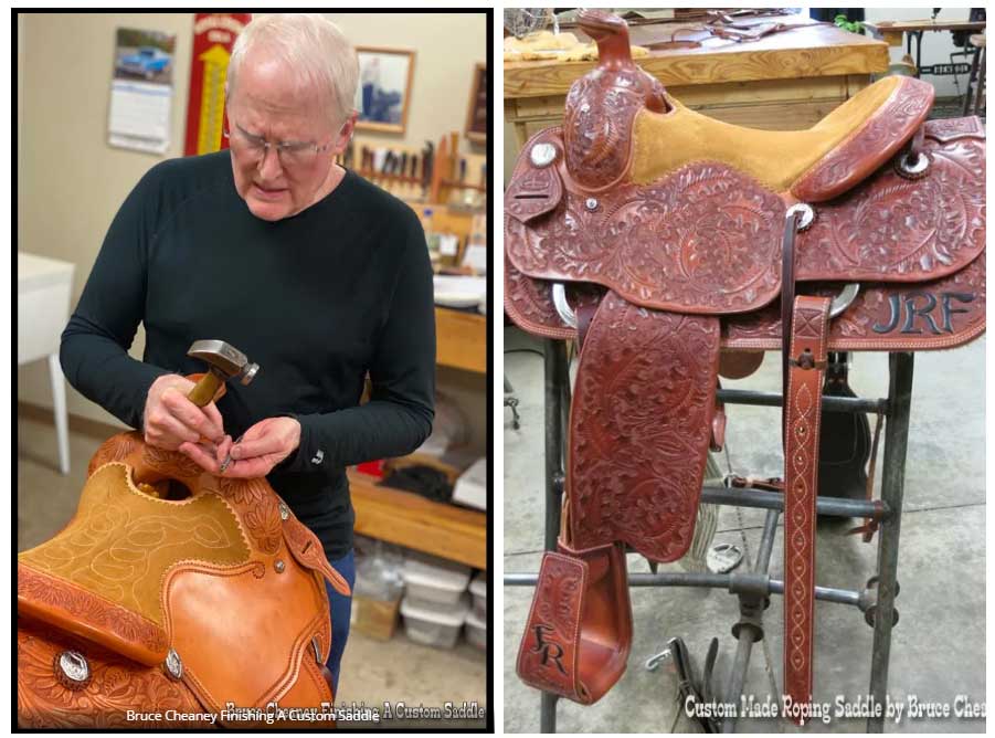 Bruce Cheaney Finishing A Custom Saddle