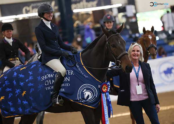 Icarius and Alexandra Beckstett, with Michelle Chiapetta of Achieve Equine. Photo by CanterClix