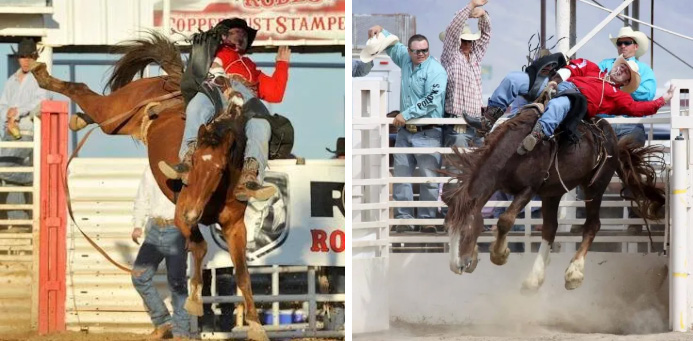 Adam Tanner - bareback bronc riding (photo courtesy of Shop Talk Magazine)